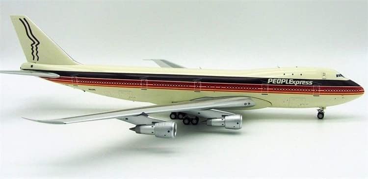 JFOX PeopleXpress за Boeing 747-100 N603PE со Stand Limited Edition 1/200 Diecast Aircraft Prefuigled Model