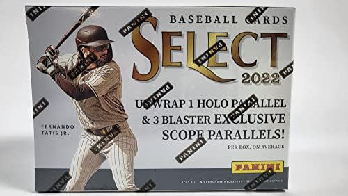 2022 Панини Изберете Млб Бејзбол Бластер Кутија-4 Пакувања По Кутија - 12 Трговски Картички Вкупно По Кутија