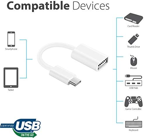 OTG USB-C 3.0 адаптер компатибилен со вашиот LG 14Z90N-U.AAS7U1 за брзи, верификувани, мулти-употреба функции како што се тастатура,
