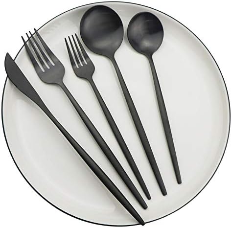Кекеин 30 парче прибор за јадење во собата матирана вилушка лажица прибор за јадење во собата 304 нерѓосувачки челик прибор за јадење