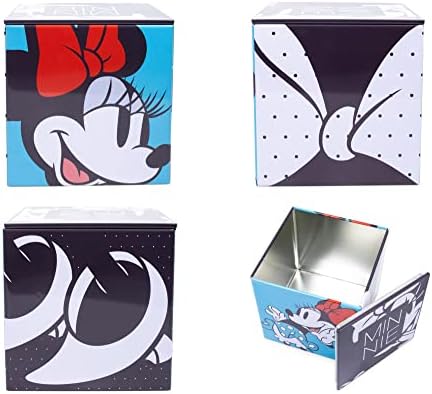 Дизни сите очи на организаторот за кутии за складирање на калај за глувци Minnie Mouse w/ Lid | 4 инчи