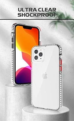 I-Mobix Crystal Clear дизајниран за iPhone 12 Case достапен за iPhone 12 Pro Max Clear Case 12 Mini Cover ShockProof ShockProof Заштитен