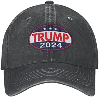 Трамп 2024 возрасни бејзбол капа, женска голф капа, прилагодлива каубојска капа