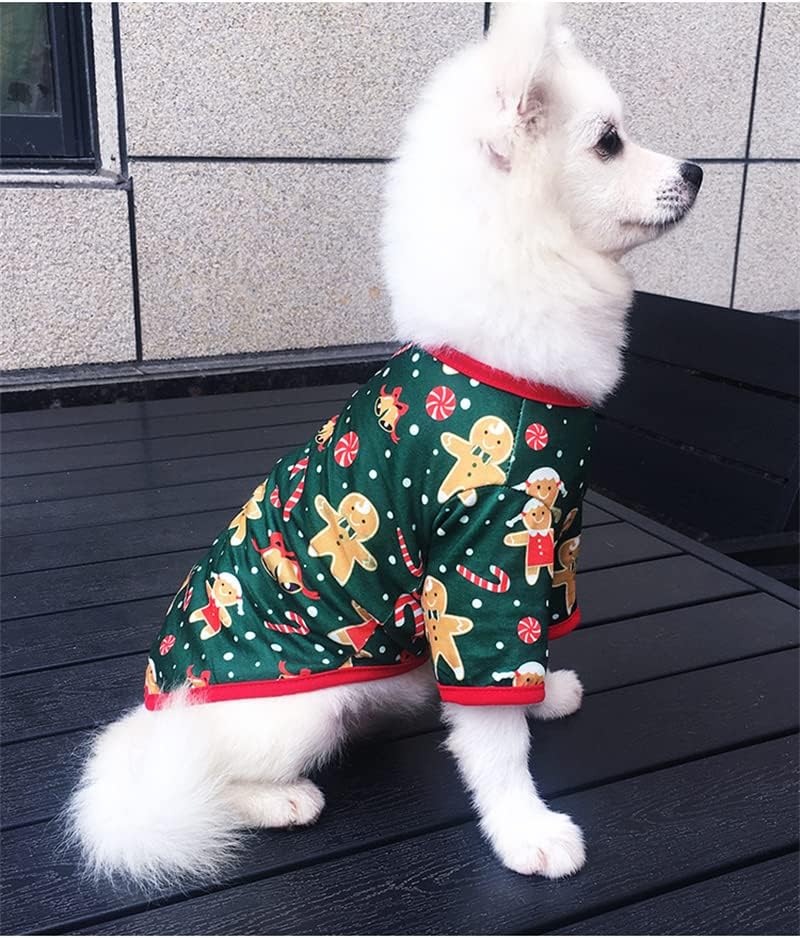 Божиќна облека за кучиња миленичиња облека за облека за мали мачки кутре кутре, симпатична костумска костум кутре Теди кучиња облека 2 xs