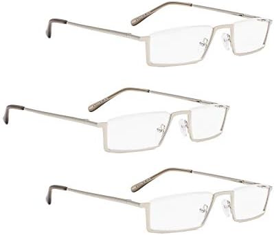 ЛУР 7 Пакувања Очила За Читање Без Раб + 3 Пакувања Полу-раб Метални Очила За Читање