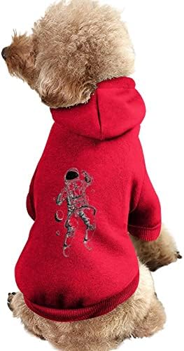 Вселенски астронаут куче худи пуловер џемпер за облека за миленичиња облеки со аспирани облеки за кучиња и мачки