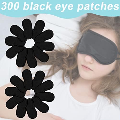 300 парчиња маска за очи за очи свила за спиење црна слепа со еластична лента меки ноќни маски за спиење за спиење за спиење за очи за