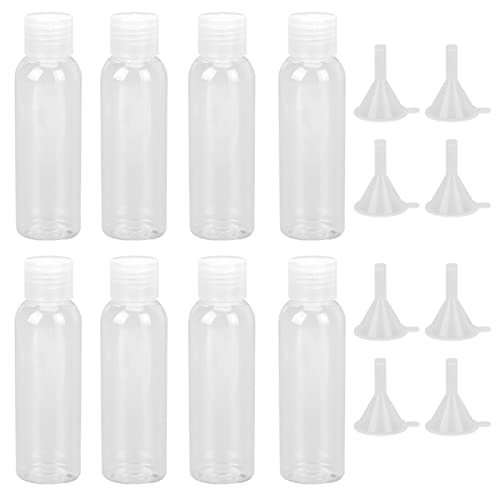 8 парчиња празни шишиња за патувања, козметички шишиња козметичко патување шише чиста празна пластична мини козметички контејнери со 8