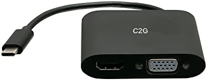 USB-C® ДО HDMI® И VGA MST Multiport Адаптер-4K 30Hz-Бело