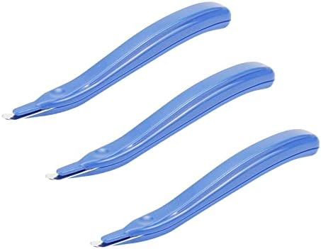 Faotup 3pcs Пластично сино влечење на сина глава, стариот за отстранување на степлер, сина, професионална магнетна алатка за влечење