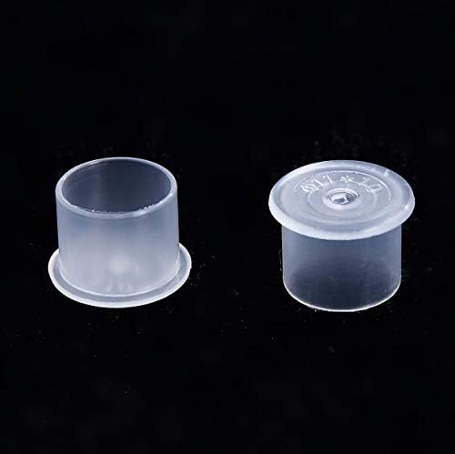 Капчиња за мастило за тетоважа мали, 1000 парчиња пластични за еднократна употреба микробладирање чаши за мастило за тетоважа со база, големини
