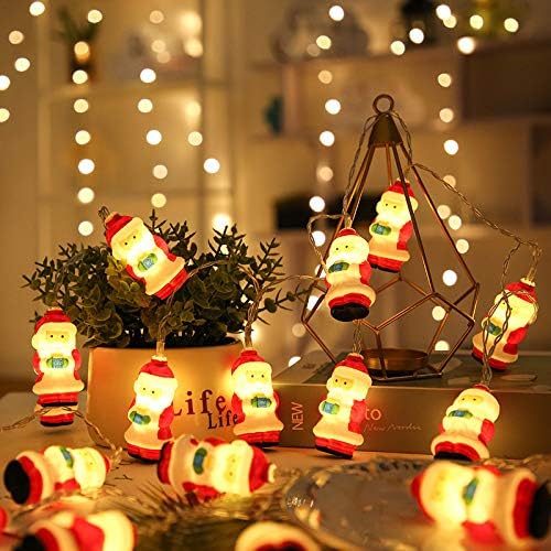 Chris.w Божиќ Декоративни жици на декоративни жици 16.4ft 20 LED диоди батерија напојува самовила за детска соба за спална соба кујна забава