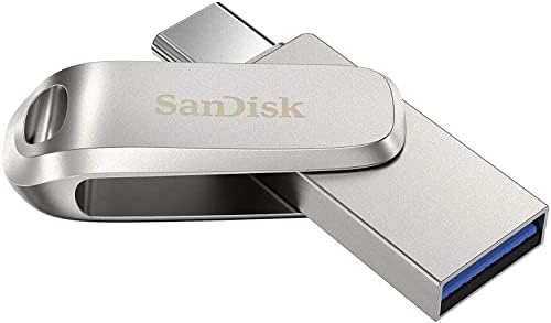 Sandisk 256gb Ултра Двоен Диск ЛУКС USB 3.1 Тип-C Флеш Диск За Acer Кабриолет 2-во-1 Лаптопи Chromebook Спин 713, Аспирант 1 Gen1 Пакет Со