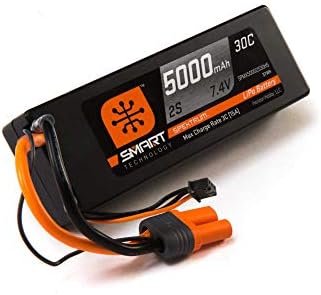 Spektrum 7.4V 5000mAh 2S 30C Smart Case Lipo Lipo Battery: IC5, SPMX50002S30H5