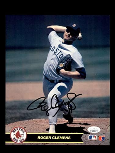 Roger Clemens JSA потпиша 8x10 Photo рано автограм на Red Sox - Автограмирани фотографии од MLB