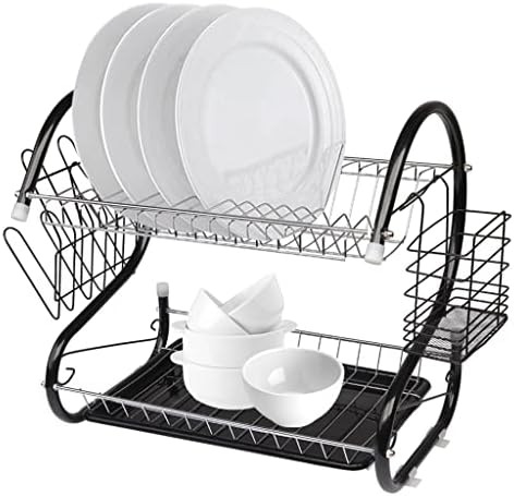 SJYDQ 2 Ниво на чинија за садови за садови држач за садови за јадење, држач за сушење на решетки