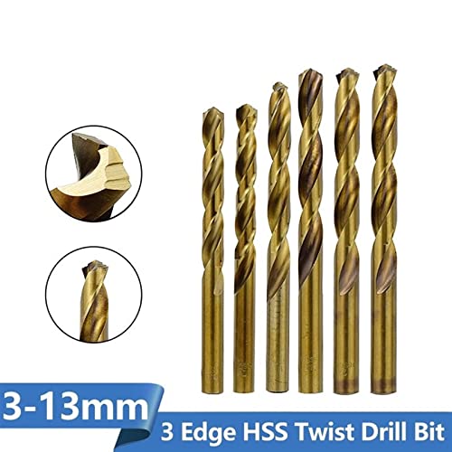 Twist Dript Bit Set M42 3 Edge Dill Driph Bit за не'рѓосувачки челик метално дупчење со метал 1Set)