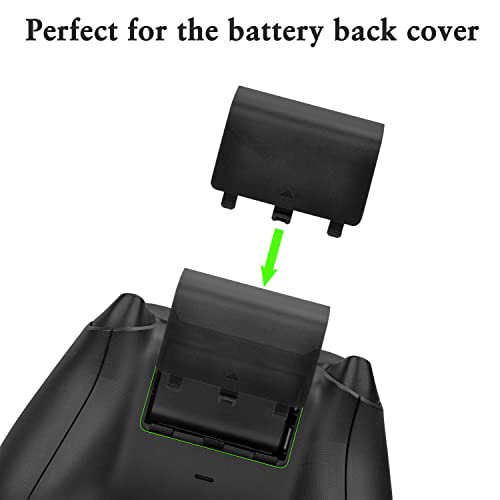 Тектра 4 Пакет Вратата На Капакот На Батеријата Компатибилен Со Xbox One, Xbox One S, Xbox One X Контролер, Батерија Назад Школка