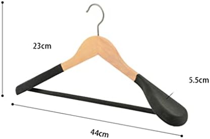 Eyhlkm анти-лизгачки кадифе со широко распространето рамо за гардероба облека за складирање дрвена закачалка