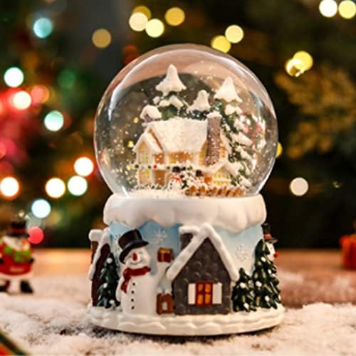 Ylyajy luminous ротирачки лебдечки снегулка кристална топка креативен подарок октава кутија музичка кутија подарок за Денот на вineубените
