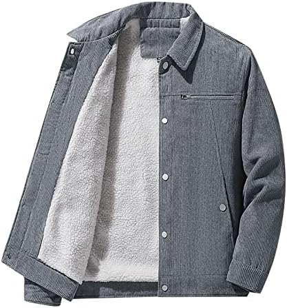 Ymosrh Обични јакни за мажи задебелени јакна со голема големина цврста боја лабава лабава јамки јакни јакни мода