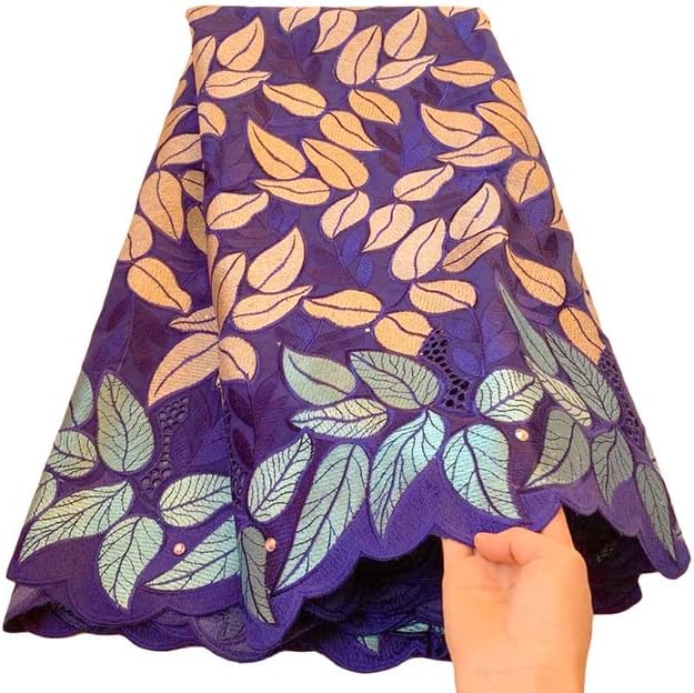 Швајцарска чипка ткаенина африканска чипка ткаенина 5yards Везници Африкански памучна сува чипка за фустан LG913 - од hom3craft