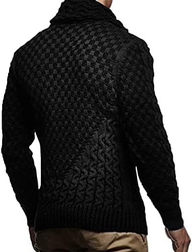 Џемпери За Мажи Европски И Американски Машки Пуловер За Плетење Со Качулка Топ Тенок Копче Џемпер Мажи