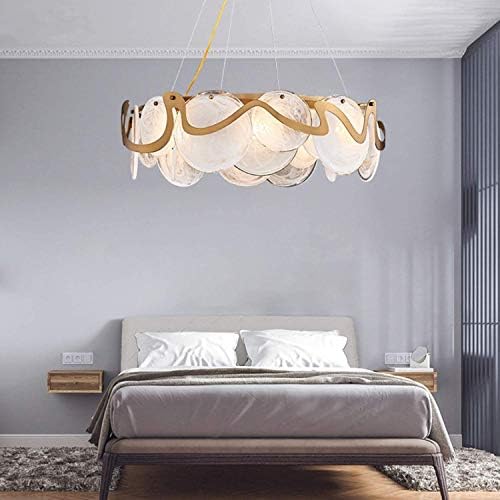 Zhyh 8light Crystal Glass Chanderier таванот светло за приврзок, светло за осветлување за дневна соба спална соба за спална соба, предводена