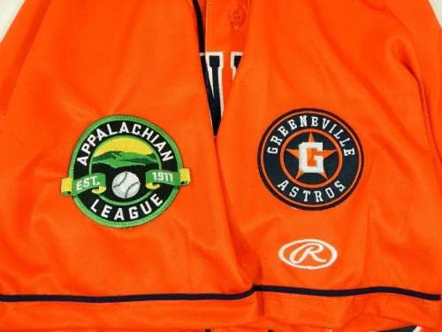 2017 Greeneville Astros 68 Игра користеше портокал Jerseyерси DP08089 - Игра користена МЛБ дресови