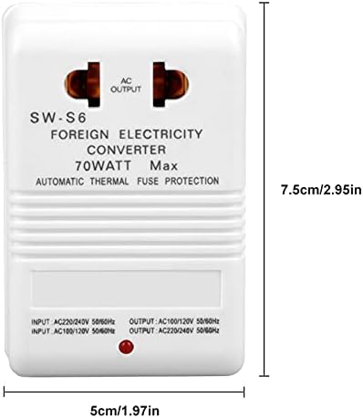 Конвертор на напон, трансформатор на напон од 70W напон 70W 110V/120V до 220V/240V 55-60Hz