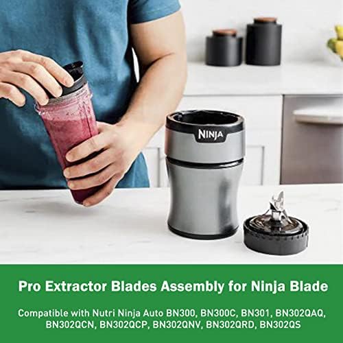 Замена на екстрактор за замена на 5 Fin Gears For Extractor For Ninja Blade, Ninja Blades замена, компатибилен со Nutri Ninja Auto BN300,