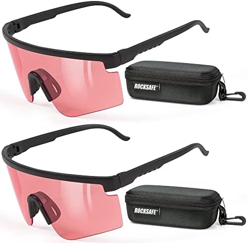 Безбедносни очила Rocksafe 1/2/5 парови ги исполнуваат ANSI Z87.1 Анти-магла леќи, големи анти-кривички отпорни на UV-блок очила