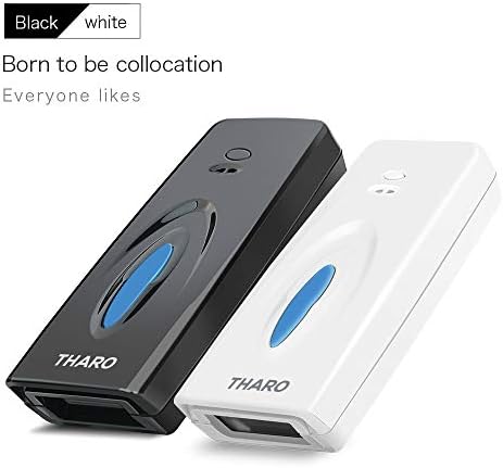 Taro 1D Portable Mini 3 во 1 Bluetooth бар-код скенер, компатибилен со Bluetooth функција и 2.4GHz безжична и жична конекција работа со Windows,