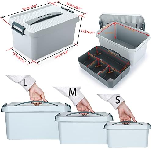 Бтски Пластична Кутија за Складирање&засилувач; Кутија За Носење, Контејнер За Пластично Складирање Повеќенаменска Кутија За Шиење