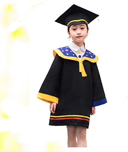 Pretyzoom 1 сет на докторска капа за деца градинка основно училиште за дипломирање Фото фустан со големина 150 матурска забава декор