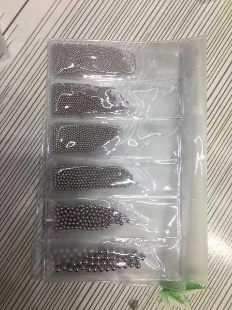 0,8-3,0мм 3Д микро мини метални мониста на ноктите, тркалезни додатоци за нокти од не'рѓосувачки челик за украси за украси на нокти