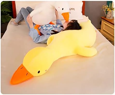Bublee симпатична гуска кадифен перница полнета животинска патка плиша кукла за гушкање перница мека памучна каваи играчка за деца