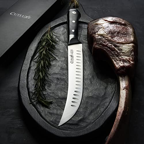 Cutluxe Cimeter нож &засилувач; Коска Нож-Фалсификувани високо Јаглероден германски Челик-Целосна Танг &засилувач; Брич Остар-Designономски