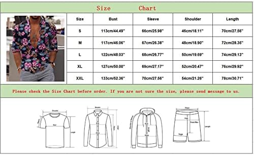 Ксилокер Тропски Кошули За Мажи, Мажи Обични Долги Ракави Есенски Зимски 3д Печатени Кошули Модни Врвни Блузи Кошули Тенок Ракав