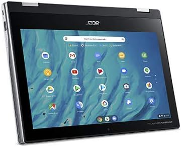 2021 Acer Convertible 2-In-1 Chromebook-11.6 HD IPS екран на допир, окта-јадрен процесор MediaTek до 2.0GHz, 4 GB RAM меморија, 32
