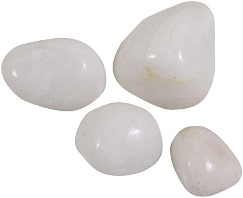 Хармонизирајте го белиот месечина, исфрлени природни перики лековити камења- 4 парчиња