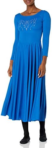 Климентин пофалби и литургиски женски класичен танцов фустан со сјајно ринестон