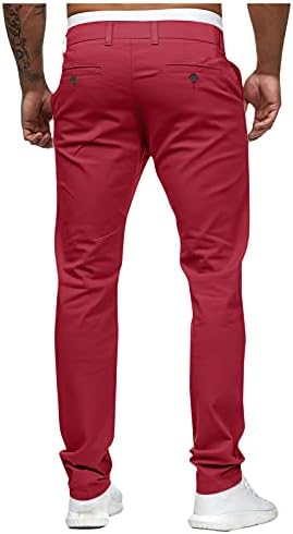 Миашуи со 10 starвезди тенок половината целосна панталона машка солидна солидна средна џеб со должина на модни пантолони панталони бенд