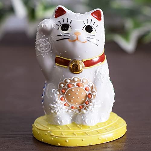 Јапонски Манеки Неко десна рака среќна мачка кутани керамика