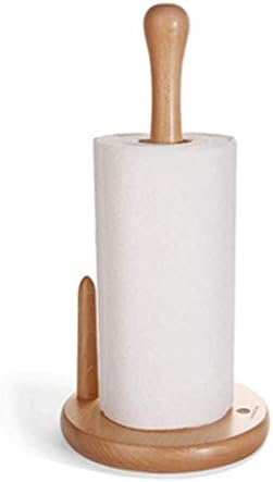 Држач на салфетки WSZJJ - држач за хартија за хартија -кујна хартија решетката за бања за бања, за да стои countertop дрвена