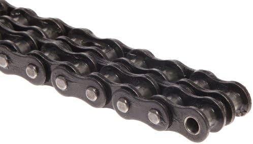 Tsubaki 35-2RB ANSI Roller Chain, Double Strand, Rollerless, Riveted, Carbon Steel, Inch, 35 ANSI No., 3/8 Pitch, 0.200 Roller дијаметар,