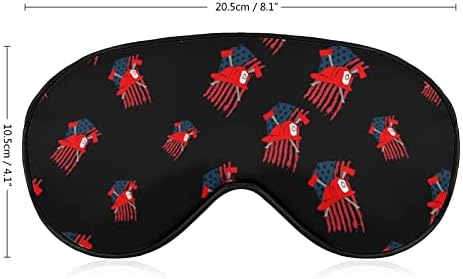 Firemans Ax Ax USA Знаме за спиење за слепите маски за очила за очи со сенка на очите со прилагодлива лента за жени мажи ноќ