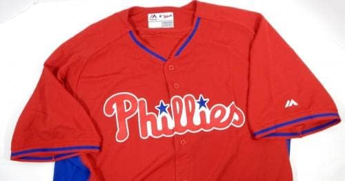 2014-15 Philadelphia Phillies празна игра издадена Red Jersey St BP 52 776S - Игра користена МЛБ дресови