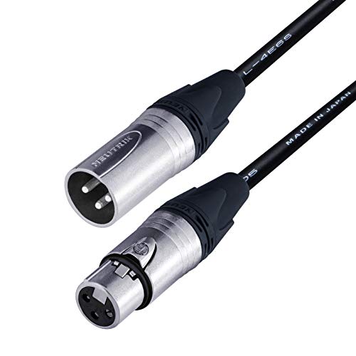 Најдобри кабли во светот 2 единици - 20 стапала - QUAD балансиран микрофон кабел, изработен со употреба на жица Canare L -4E6S и Neutrik