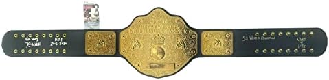 Кевин Неш потпиша и испишан WCW Светски шампион во тешка категорија, појас ЈСА Коа НВО - Автограмирано борење разни предмети